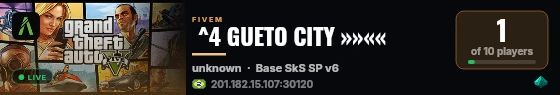  ^4 GUETO CITY »»«« live status badge