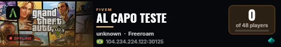 AL CAPO TESTE live status badge
