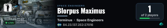 Blorpus Maximus live status badge