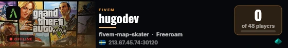 hugodev live status badge