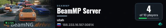 BeamMP Server live status badge