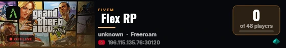  Flex RP live status badge