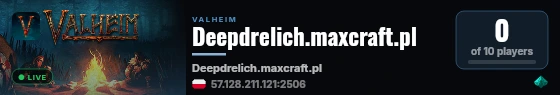 Deepdrelich.maxcraft.pl live status badge