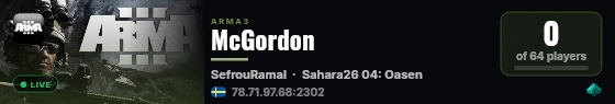McGordon live status badge