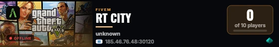 RT CITY live status badge