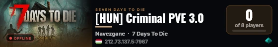 [HUN] Criminal PVE 3.0 live status badge