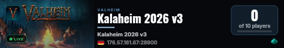 Kalaheim 2026 v3 live status badge