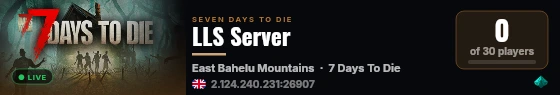 LLS Server live status badge