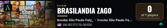 BRASILANDIA ZAGO live status badge