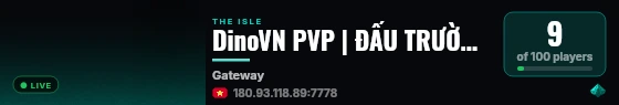 DinoVN PVP | ĐẤU TRƯỜNG KHỦNG LONG | VÀO LÀ ĐÁNH live status badge