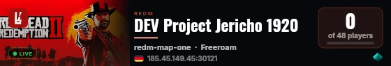 DEV Project Jericho 1920 live status badge