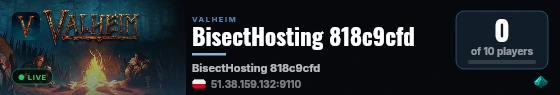 BisectHosting 818c9cfd live status badge
