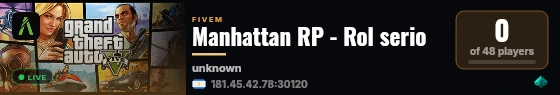 Manhattan RP - Rol serio live status badge