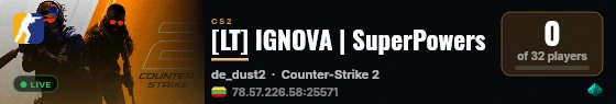 [LT] IGNOVA | SuperPowers live status badge