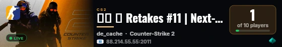 ▲▼ ➜ Retakes #11 | Next-il | ★ ISRAEL - ▼▲ live status badge