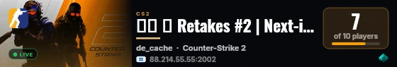 ▲▼ ➜ Retakes #2 | Next-il | ★ ISRAEL - ▼▲ live status badge