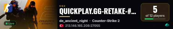 QUICKPLAY.GG-RETAKE-#2-[TR] live status badge