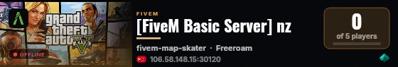 [FiveM Basic Server] nz live status badge