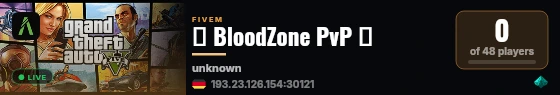 🔥 BloodZone PvP 🔥 live status badge