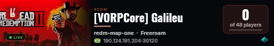 [VORPCore] Galileu live status badge