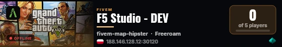 F5 Studio - DEV live status badge