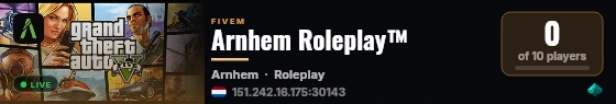 Arnhem Roleplay™ live status badge