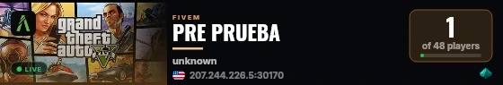 PRE PRUEBA live status badge