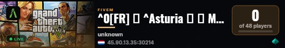 ^0[FR] 🎅 ^Asturia ◽ 🔱 Meilleur serveur Free-Accèss ^0◽ 📡 Développement Inédit & ^1Unique ^0◽ Vetements UNIQUE ✨ ^0◽ 📌 discord.gg/^📌 live status badge