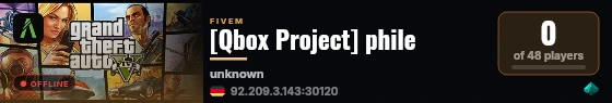 [Qbox Project] phile live status badge