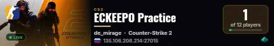 ECKEEPO Practice live status badge