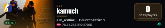 kamuch live status badge