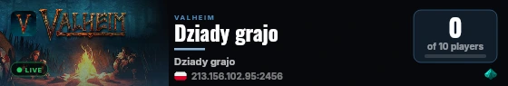 Dziady grajo live status badge