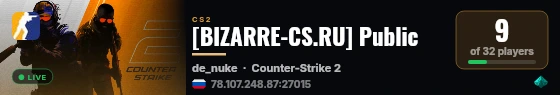 [BIZARRE-CS.RU] Public live status badge