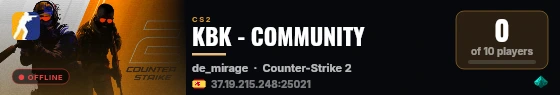 KBK - COMMUNITY live status badge