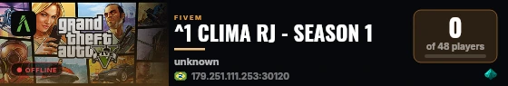 ^1 CLIMA RJ - SEASON 1 live status badge