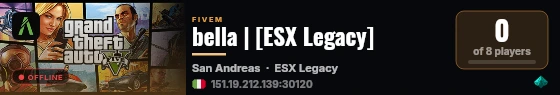 bella | [ESX Legacy] live status badge