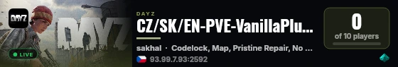 CZ/SK/EN-PVE-VanillaPlus-Survive Frostline (AndyA) live status badge