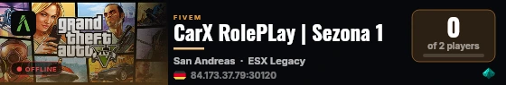 CarX RolePLay | Sezona 1 live status badge