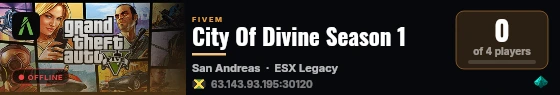 City Of Divine Season 1 live status badge