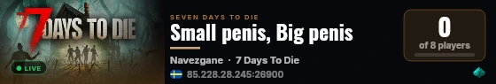 Small penis, Big penis live status badge