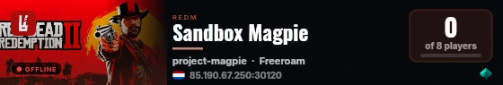 Sandbox Magpie live status badge