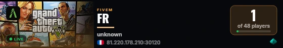 FR live status badge