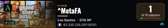 ^MetaFA  live status badge