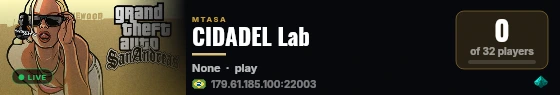 CIDADEL Lab live status badge