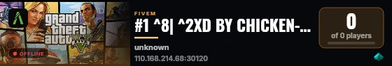 #1 ^8| ^2XD BY CHICKEN-XD ^8| ^1 discord.gg/4kingxd^8 live status badge