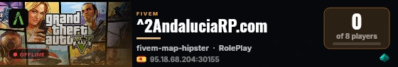 ^2AndaluciaRP.com live status badge