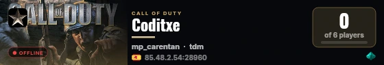 Coditxe live status badge
