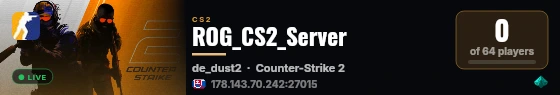 ROG_CS2_Server live status badge