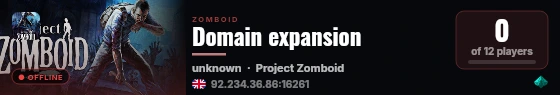 Domain expansion live status badge