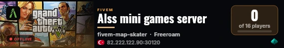 Alss mini games server live status badge